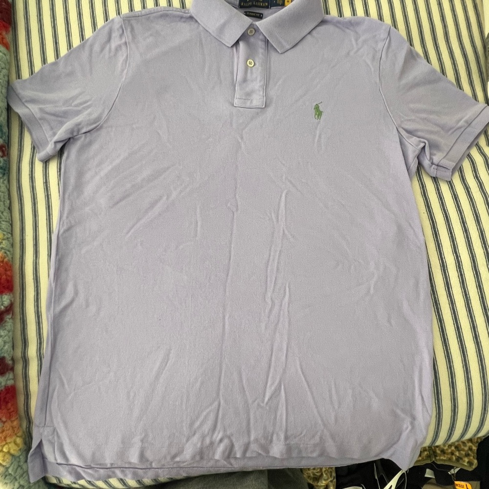 Ralph Lauren Lavender Polo Shirt Classic Style
